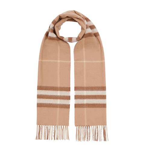 burberry mid camel scarf|Check Cashmere Scarf in Mid camel .